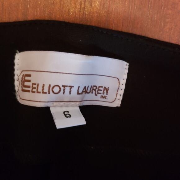 ELLIOTT LAUREN BLACK PULL ON STRETCH PANTS WITH POCKETS SIZE 6 - Picture 3 of 7